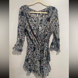 Free People Abstract Romper